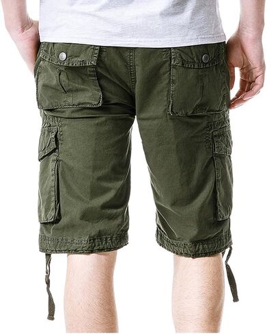 Men's Cotton Loose Fit Twill Cargo Shorts Outdoor Wear Lightweight for Men in Saudi Arabia