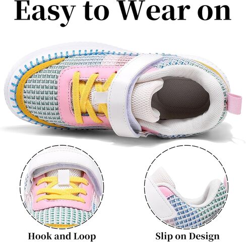 Girls Boys Sneakers Kids Running Tennis Shoes Glitter Sparkly Braided Bling Design,Athletic Shoes for Children Youth in Saudi Arabia