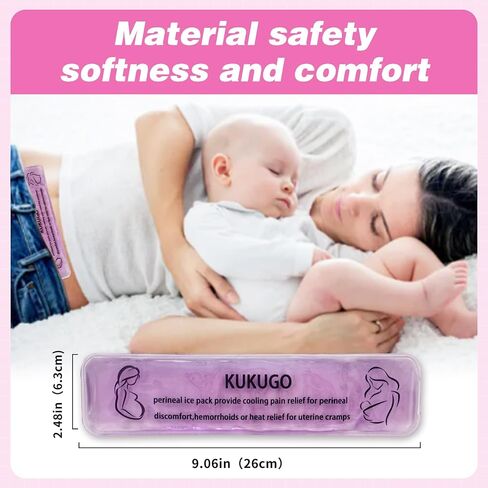 Perineal Ice Packs, Perineal Cooling Pads, Perineal Cold Packs Gel, Postpartum and Hemorrhoid Relief, Bead Ice Pack, Cold Therapy for Women After Pregnancy and Delivery, 2 Ice Pack and 2 Cover in Saudi Arabia