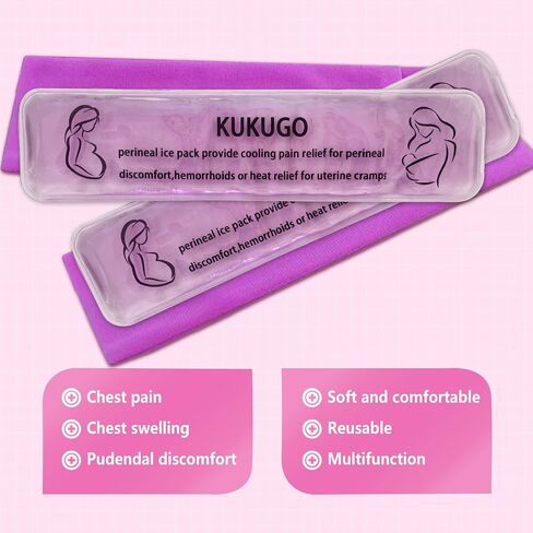 Perineal Ice Packs, Perineal Cooling Pads, Perineal Cold Packs Gel, Postpartum and Hemorrhoid Relief, Bead Ice Pack, Cold Therapy for Women After Pregnancy and Delivery, 2 Ice Pack and 2 Cover in Saudi Arabia