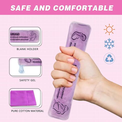 Perineal Ice Packs, Perineal Cooling Pads, Perineal Cold Packs Gel, Postpartum and Hemorrhoid Relief, Bead Ice Pack, Cold Therapy for Women After Pregnancy and Delivery, 2 Ice Pack and 2 Cover in Saudi Arabia