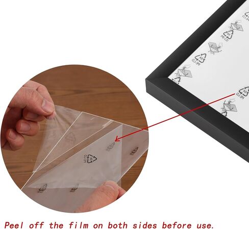 إطار صورة خشبي مقاس 8 × 10 من خشب البلوط مكون من 4 قطع إطار صور خشبي بلون الخشب الطبيعي مع زجاج شبكي للتركيب على الحائط أو عرض الطاولة in Kuwait