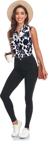 Soneven Women's Sleeveless Golf Shirts Collared Button Down Shirt Quick Dry Tank Tops in Saudi Arabia
