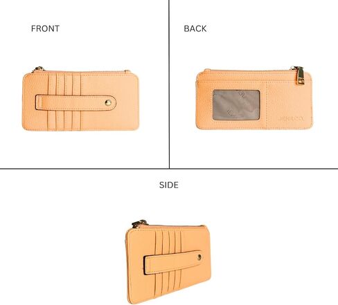 Jen & Co. Saige Wallet ، Rose Gold - Slim Wallet للنساء ، حامل بطاقة الائتمان المدمجة مع فتحات البطاقات ، محافظ صغيرة in Saudi Arabia