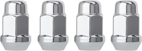 DPAccessories Chrome M12x1.50 Lug Nuts | Closed End Bulge Acorn | 36mm (1.4") Tall | 19mm (3/4") Hex | Set of 20 | D3116-HT-2305/20 in Kuwait
