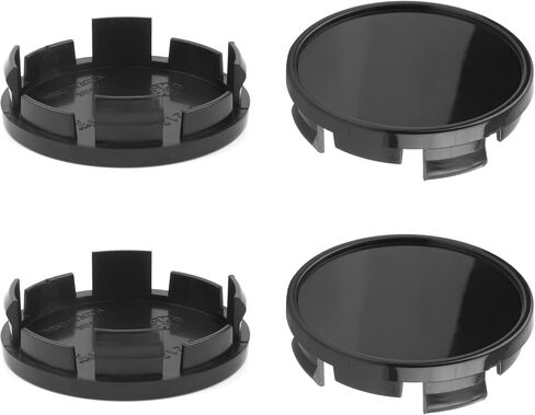 4Pcs Wheel Center Caps for Dodge/Chevrolet Jeep Lexus Wheel Rim Outer 63mm(2.48in) Inner 59mm(2.32in) Black Hub Caps in Saudi Arabia