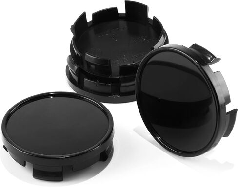 4Pcs Wheel Center Caps for Dodge/Chevrolet Jeep Lexus Wheel Rim Outer 63mm(2.48in) Inner 59mm(2.32in) Black Hub Caps in Saudi Arabia