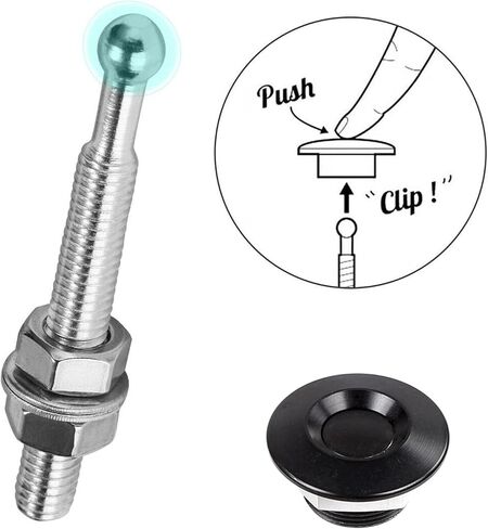 2pcs Quick Release Hood Pins Pins ، Quick Latch Pumper Prefer Car Prisper Lock Lock Clip Clip Universal for Car Pumper Lock in Saudi Arabia