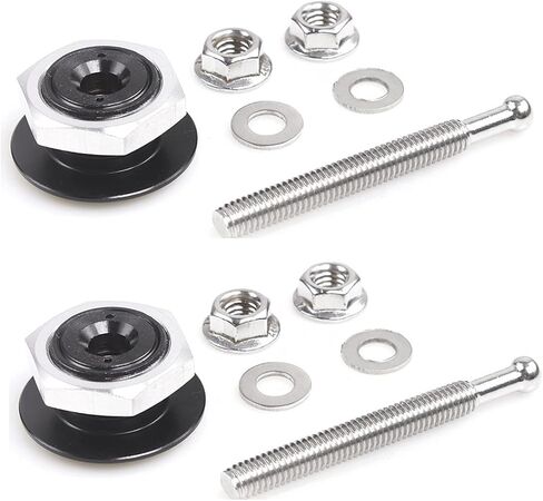 2pcs Quick Release Hood Pins Pins ، Quick Latch Pumper Prefer Car Prisper Lock Lock Clip Clip Universal for Car Pumper Lock in Saudi Arabia