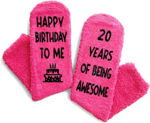 HAPPYPOP 20th Birthday Gifts Ideas for Women - Socks for 20 Year Old Female, Best Gifts for 20 Year Old Women in Saudi Arabia
