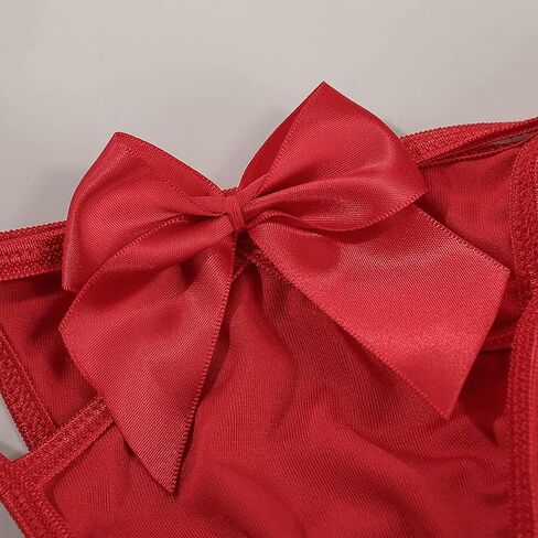 Women Lingerie 2 pieces Cute Bow Bra and Panty Set Self Tie Halter Neck Sexy Babydoll Strappy Underwear Sleepwear in Kuwait