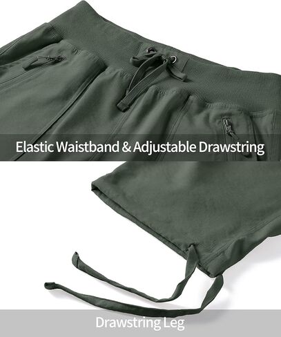 KSMIEN نساء المشي لمسافات طويلة كابريس سريعة الجافة خفيفة الوزن السيدات الصيف السراويل البضائع 8 جيوب للتخييم السفر in Kuwait