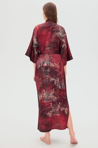 PRODESIGN Kimono Robes for Women - Long Silky Sleepwear Nightgown Bathrobe Floral Dressing Gowns Blouse Bride Bridesmaid Robe in Saudi Arabia
