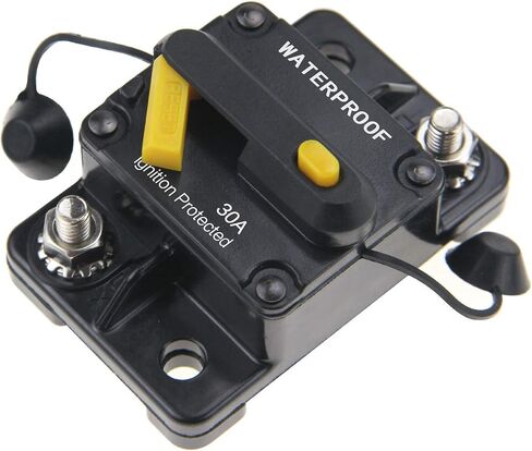 Zookoto 12V-42VDC مقاوم للماء 50A-300A قاطع الدائرة مع إعادة ضبط يدوي الصمامات الصمامات العاكس للتصيد البحري قارب ATV Power （250A） in Saudi Arabia