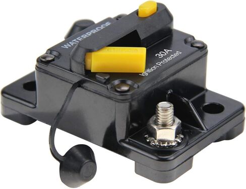 Zookoto 12V-42VDC مقاوم للماء 50A-300A قاطع الدائرة مع إعادة ضبط يدوي الصمامات الصمامات العاكس للتصيد البحري قارب ATV Power （250A） in Saudi Arabia