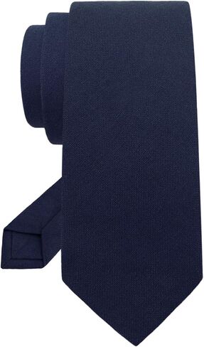 Mantieqingway Black Cotton Tie Solid Color Skinny Neckties 2.36" Ties for Men Formal Business Wedding Graduation in Saudi Arabia
