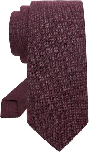 Mantieqingway Black Cotton Tie Solid Color Skinny Neckties 2.36" Ties for Men Formal Business Wedding Graduation in Saudi Arabia