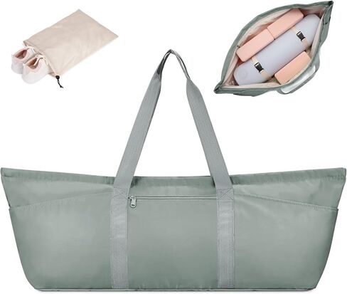 Sportsnew حقيبة حصيرة اليوغا الكبيرة مع حقيبة الأحذية وحجرة الرطب للسيدات حقيبة بيلاتيس الصالة الرياضية مع حامل حصيرة اليوغا حقيبة اليوغا مع حزام حصيرة قابل للتعديل للنساء الرجال in Kuwait