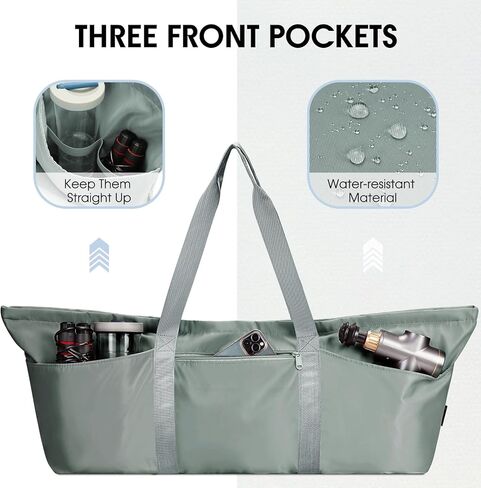 Sportsnew حقيبة حصيرة اليوغا الكبيرة مع حقيبة الأحذية وحجرة الرطب للسيدات حقيبة بيلاتيس الصالة الرياضية مع حامل حصيرة اليوغا حقيبة اليوغا مع حزام حصيرة قابل للتعديل للنساء الرجال in Kuwait