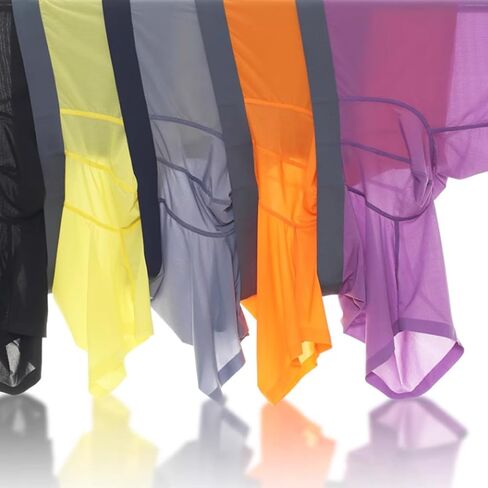Men's Boxer Brief Underwear Ice Silk Mesh See Through Underpants Sports Extended Anti Crotch Shorts Running in Saudi Arabia