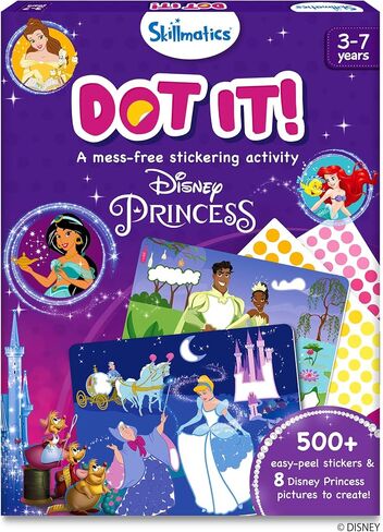 Skillmatics Art Activity - Dot It Photo Frames, Mess-Free Sticker Art for Kids, Craft Kits, DIY Activity, Gifts for Boys & Girls Ages 3, 4, 5, 6, 7, Travel Toys for Toddlers in Kuwait
