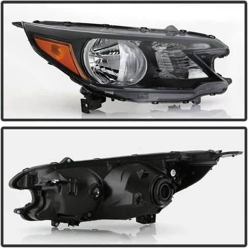 ACANII - For 2012 2013 2014 Honda CR-V Black Housing OE Style Headlights Headlamps Assembly Pair Replacement Left+Right in Saudi Arabia