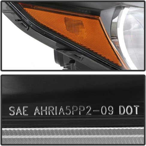 ACANII - For 2012 2013 2014 Honda CR-V Black Housing OE Style Headlights Headlamps Assembly Pair Replacement Left+Right in Saudi Arabia