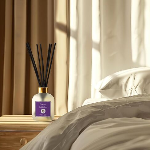 Eucalyptus Reed Diffuser Sets,6.7fl oz(200ml) with 8 Sticks,Fragrance/Aromatherapy for Livingroom/Office/Kitchen/Entryway/Bathroom,Shelf Decor,Home Accessories,Air Freshener(Eucalyptus) in Saudi Arabia