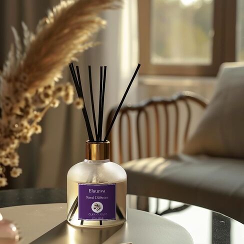 Eucalyptus Reed Diffuser Sets,6.7fl oz(200ml) with 8 Sticks,Fragrance/Aromatherapy for Livingroom/Office/Kitchen/Entryway/Bathroom,Shelf Decor,Home Accessories,Air Freshener(Eucalyptus) in Saudi Arabia