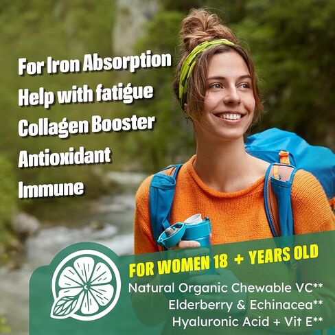 فيتامين C D3 5000IU ، صمغ الزر ، مصممة خصيصًا للنساء ، والمسكن ، و Echinacea للمناعة ، والفولات ، وحمض الهيالورونيك ، والنحاس ، و VIT E للجمال ، و COQ10 للطاقة ، والصحة العامة ، وخالية من السكر ، ومضغ ، وطبيعية in Saudi Arabia
