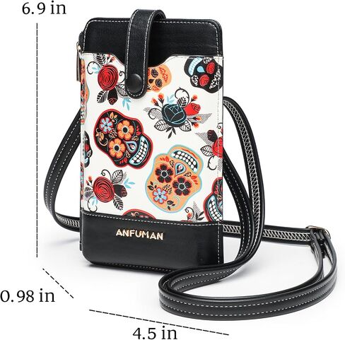 Leather Small Crossbody Bags for Women Designer Cell Phone Bag Wallet Purses Adjustable Strap in Saudi Arabia