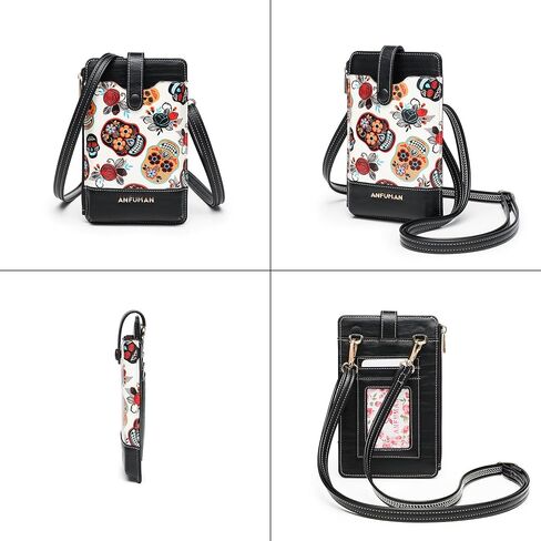 Leather Small Crossbody Bags for Women Designer Cell Phone Bag Wallet Purses Adjustable Strap in Saudi Arabia