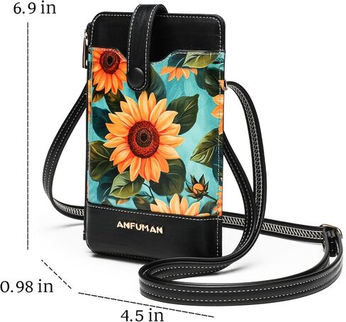 Leather Small Crossbody Bags for Women Designer Cell Phone Bag Wallet Purses Adjustable Strap in Saudi Arabia