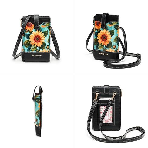 Leather Small Crossbody Bags for Women Designer Cell Phone Bag Wallet Purses Adjustable Strap in Saudi Arabia