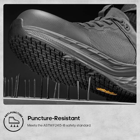 NORTIV 8 Steel Toe Shoes for Men Slip Resistant Comfortable Work Shoes in Saudi Arabia