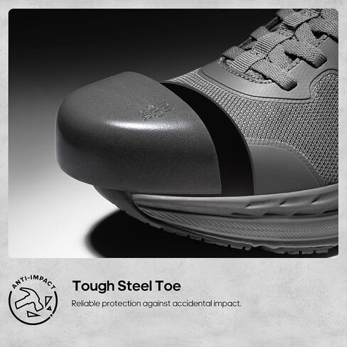 NORTIV 8 Steel Toe Shoes for Men Slip Resistant Comfortable Work Shoes in Saudi Arabia