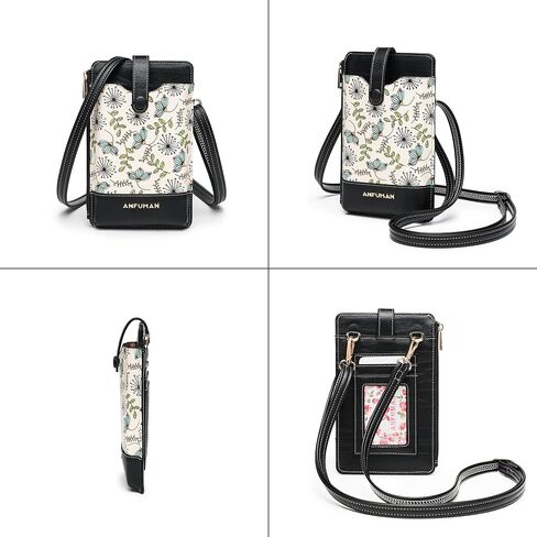 Leather Small Crossbody Bags for Women Designer Cell Phone Bag Wallet Purses Adjustable Strap in Saudi Arabia
