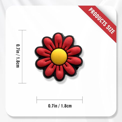 Flowers Sunflower Daisy Shoe Charms Fit for Croc Clog Sandals Decoration, Plants Shoe Charms for Party Favor in Kuwait