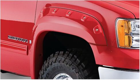 Bushwacker OE Style Factory Front & الخلفية Fender Flares | مجموعة 4 قطع ، أسود ، ناعم الانتهاء | 40926-02 | يناسب 2007-2013 GMC Sierra 1500/2500 HD/3500 HD W/6.6 'أو 8.1' سرير (يستبعد DILA) in Saudi Arabia