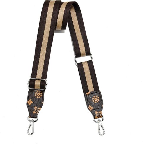 Purse Straps Replacement Crossbody, Universal Wide Shoulder Strap for Bags Adjustable Straps for Handbags (Silvery Hardware) in Saudi Arabia