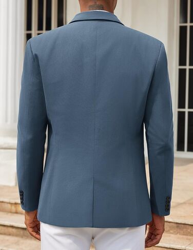 COOFANDY Men's Casual Blazers Sport Coats Slim Fit Cotton Sport Jackets 1 Button Lightweight Suit Jackets in Kuwait