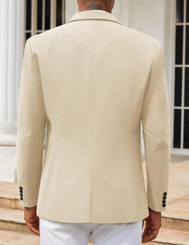 COOFANDY Men's Casual Blazers Sport Coats Slim Fit Cotton Sport Jackets 1 Button Lightweight Suit Jackets in Kuwait
