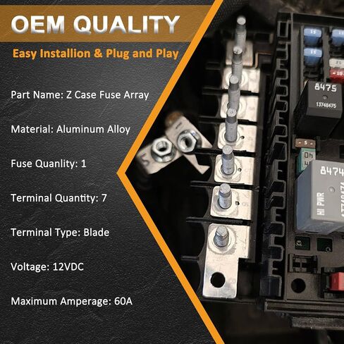 68368853AA 956-600 Z Case Fuse Array متوافق مع Jeep Wrangler JL 2018-2023 & Jeep Gladiator JT 2020 ، مربع كتلة الصمامات الرئيسي استبدال# 956600 in Kuwait
