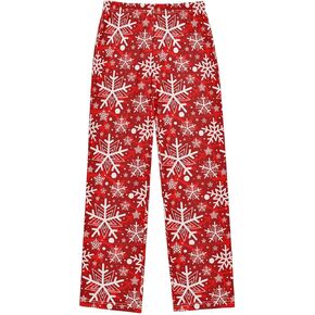 Tennis Racket Ball Boy's Pajama Pants Kids Long Sleep PJ Pant Boy Pajama Bottoms Elastic Waist Lounge Pants with 2 Pockets L