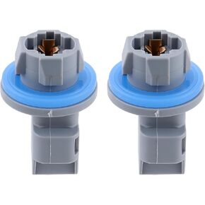 F81Z13411AA 2Pcs License Plate Tail Light Brake Lamp Light Socket Compatible with Ford F150 F250 F350 Explorer Focus Fiesta Escape Transit Side Marker Lamp Socket
