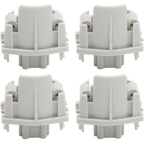 Keenso Brake Taillight Socket Bracket, 4PCS License Plate Light Bulb Housing for Fit Light Protectors 34102 S60 003