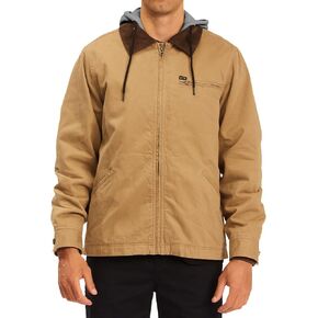 Billabong Men's Barlow Hooded Workwear Style Zip Jacket