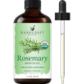 Handcraft Blends Organic Rosemary Essential Oil – 1 Fl Oz – 100% Pure and Natural – Premium Grade Essential Oil for Diffuser and Aromatherapy