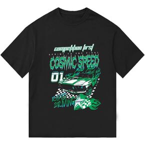 القمصان ذات الرسوم الرسومية الضخمة الرجال خمر y2k قمصان طباعة الشوارع للجنسين هاراجوكو تي شيرت in Kuwait