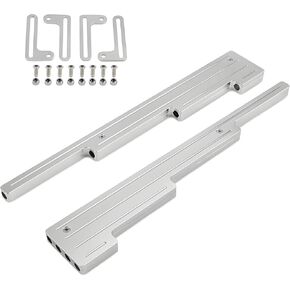 Bevinsee Spark Plug Wire Looms Holders Compatible with Chevrolet V8 Engines SBC BBC 302 305 327 350 366 396 402 427 454 Small Block Big Block, Aluminum, Silver